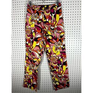 Metro style stretch boho Retro print pants size 6